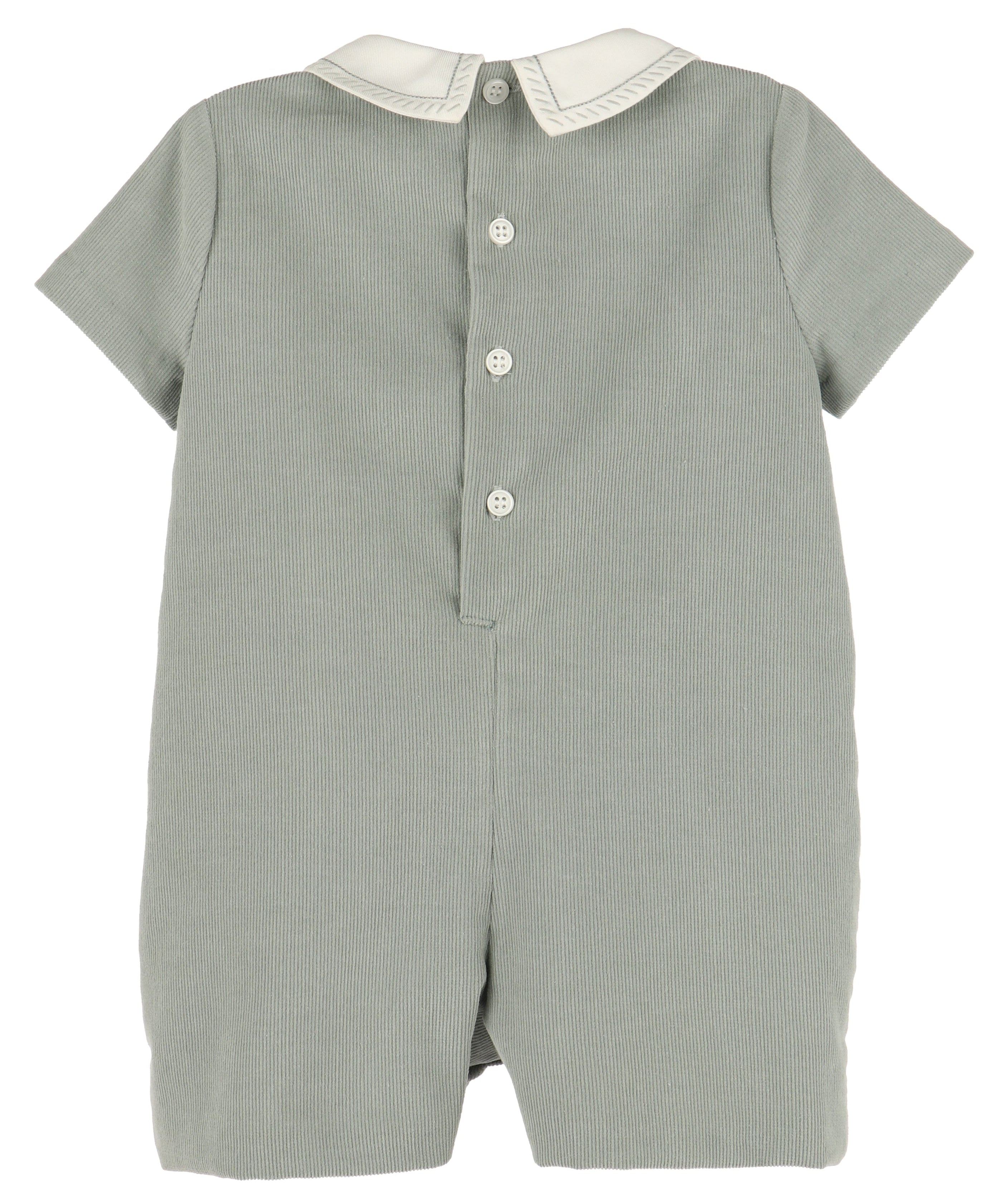 Casero & Associates Cozy Cord Boy Romper, Green - Little Miss Muffin Children & Home