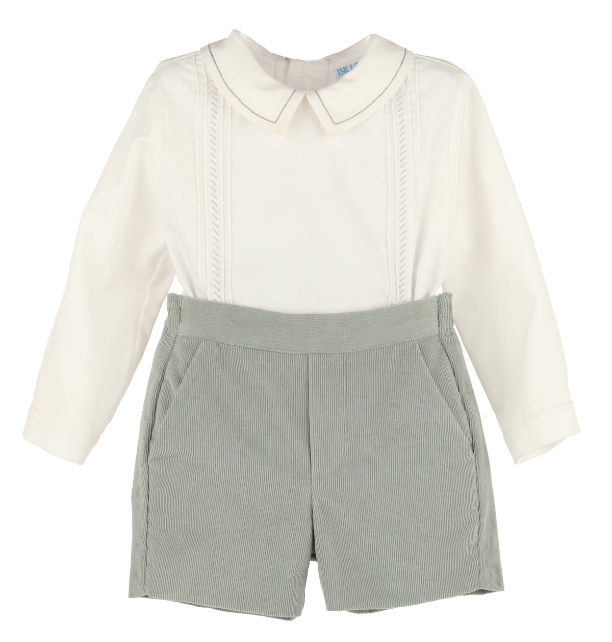 Casero & Associates Cozy Cord Boy Set, Green - Little Miss Muffin Children & Home