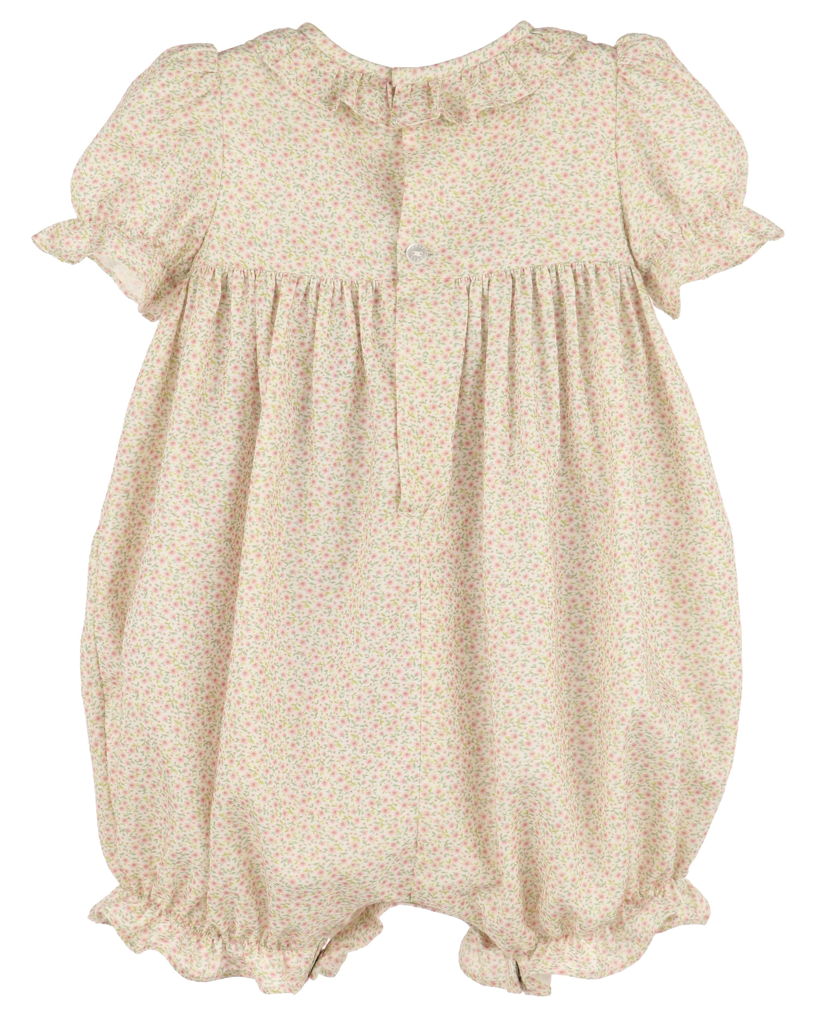 Casero & Associates Harvest Floral Smock Bubble, Pink - Little Miss Muffin Children & Home