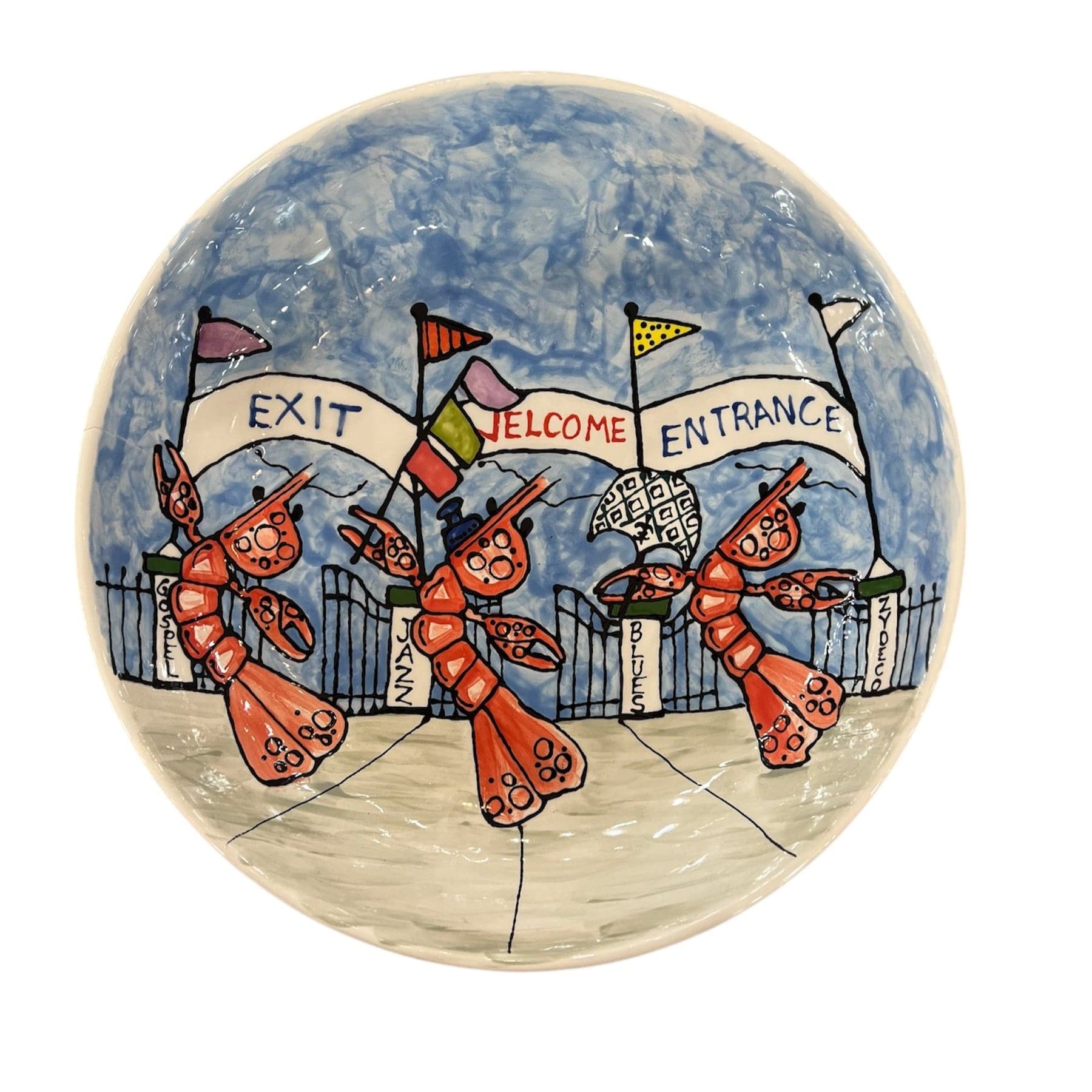 Jan Salzer Art Jan Salzer Jazz Fest Large Bowl - Little Miss Muffin Children & Home