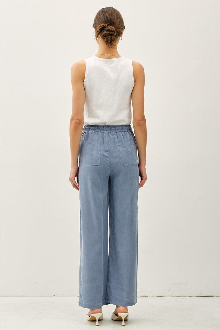 Be Cool Be Cool Tencel Wide Leg Pants in Slate Blue - Little Miss Muffin Children & Home