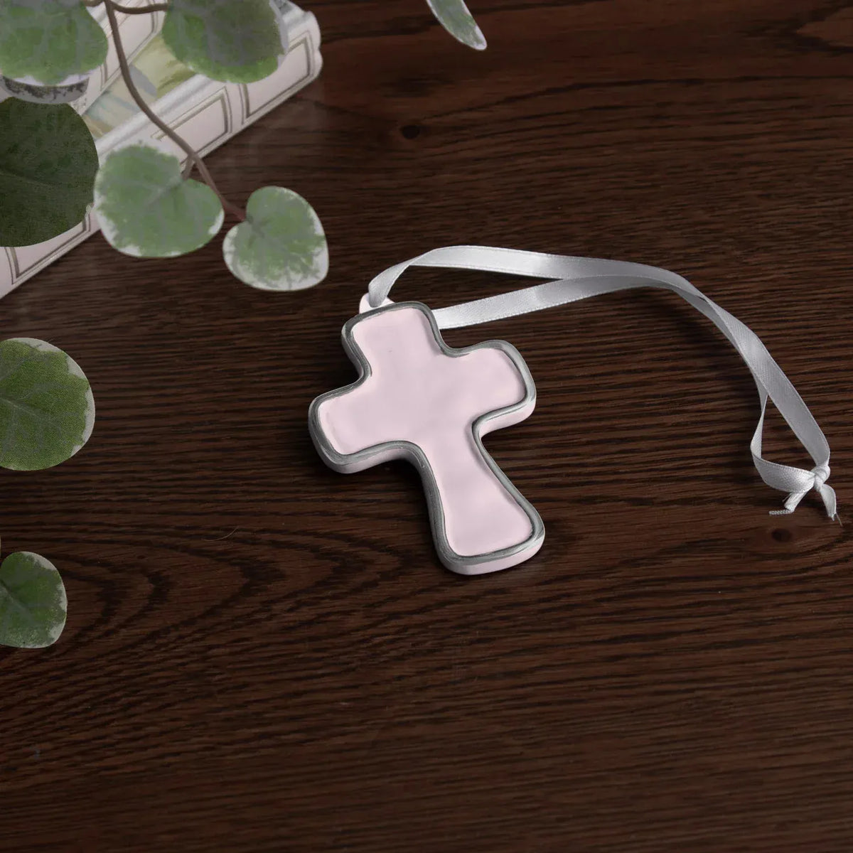 Encanto Athens Cross Ornament in Camellia