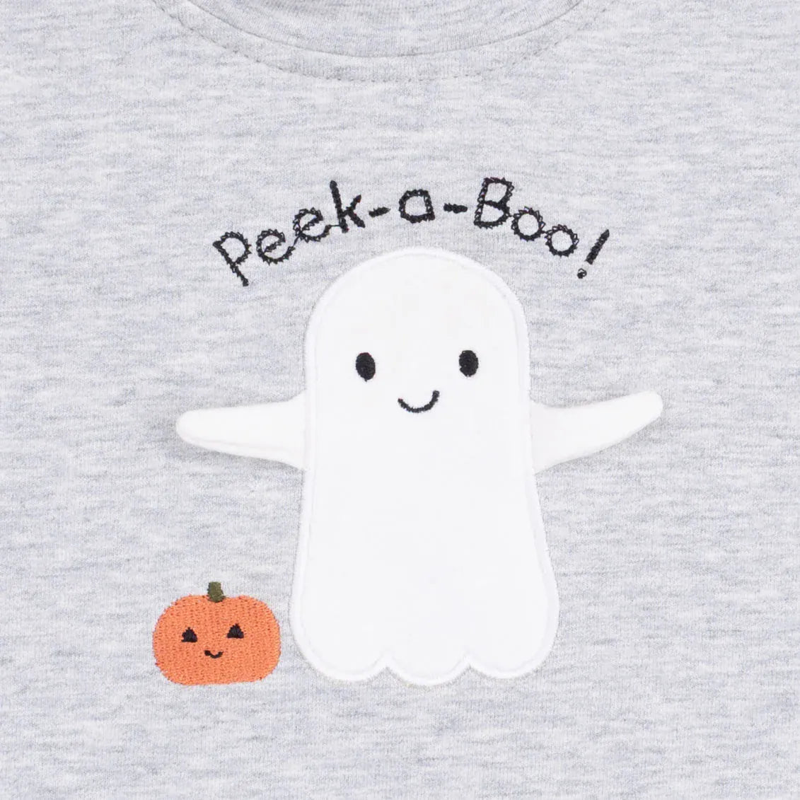 Ghosts Gray Drop Sleeve Sweatshirt