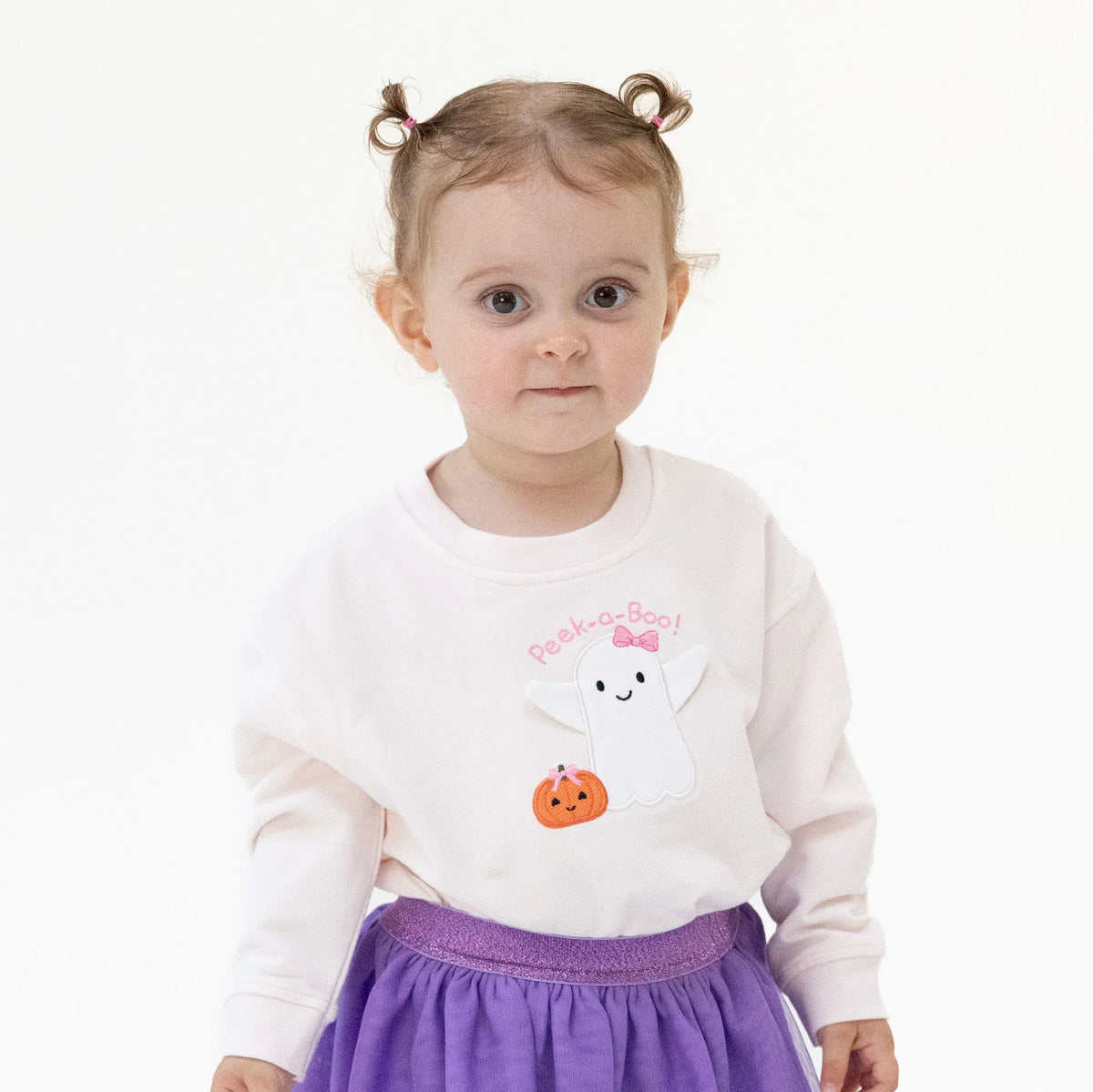 Ghosts Pink Drop Sleeve Sweatshirt