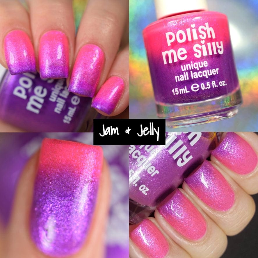 Polish Me Silly Polish Me Silly Jam & Jelly - Neon POP Thermal Color Changing -Pink/Purp - Little Miss Muffin Children & Home