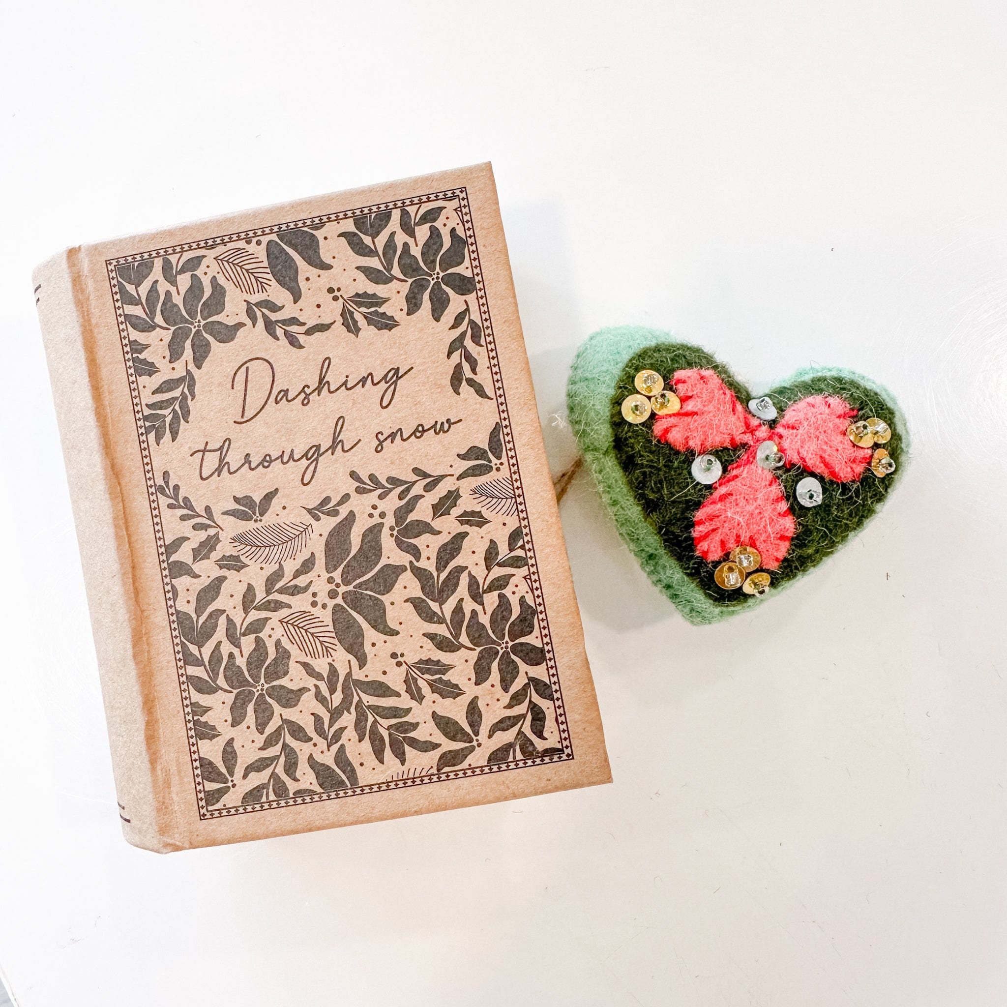 felt ornament with gift box