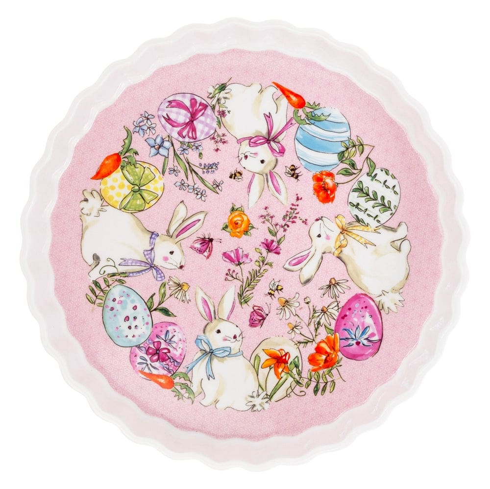 Boston International Inc Rosanne Beck Dia Easter Bunny Fluted Serving Dish - Little Miss Muffin Children & Home