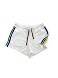 Mardi Gras Creations Adult Lounge Shorts - White