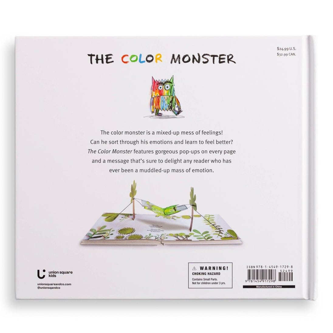 Hachette Book Group The Color Monster: A Pop-Up Book of Feelings - Little Miss Muffin Children & Home