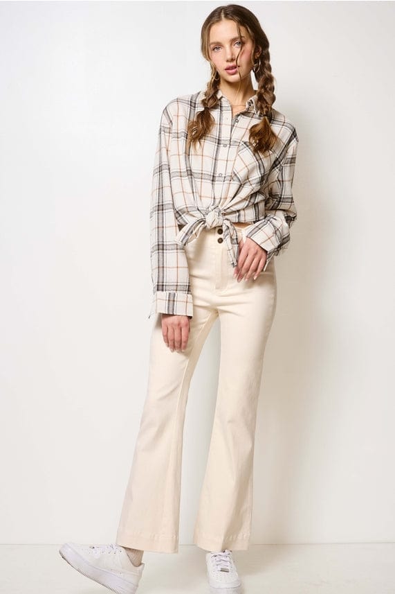 La Miel La Miel Soft Washed All Season Stretchy Two Button Pants - Little Miss Muffin Children & Home