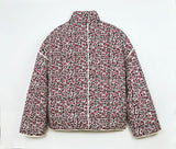 Rosa Clothing Reversible Floral Strip Padded Jacket