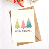 Big Moods "Merry Christmas" Christmas Trees Card