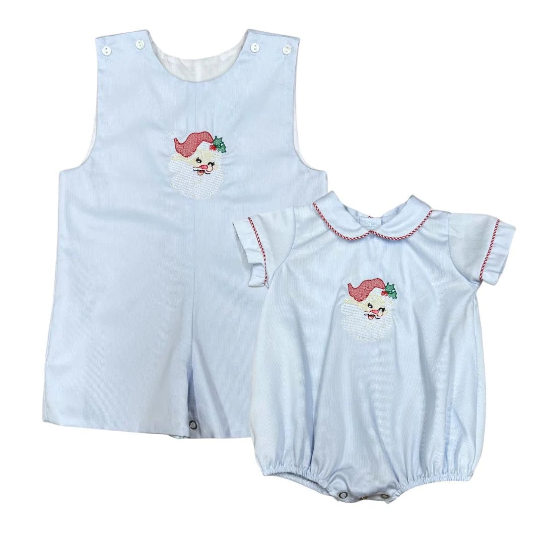Lulu Bebe Lulu Bebe Embroidered Pastel Santa Pete Shortall - Little Miss Muffin Children & Home