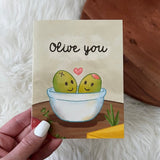 Big Moods "Olive You" Card