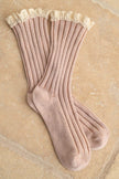 Miou Muse Crochet Trimmed Socks, Available in 3 Colors - Little Miss Muffin Children & Home