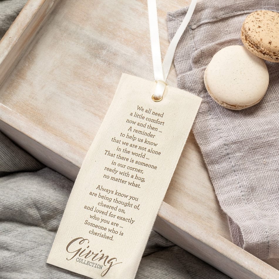 The Taupe Giving Heart Weighted Pillow