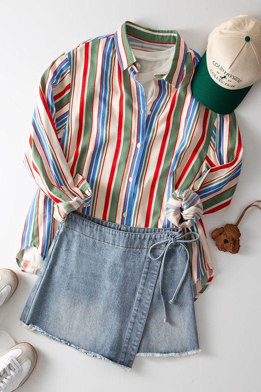 Urban Daizy Urban Daizy Denim Wrap Skort - Little Miss Muffin Children & Home