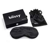 Blissy Silk Sleep Mask, Black