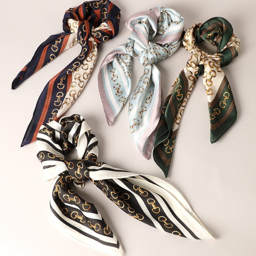 Fashion City Satin Horsebit Print Light Weight Soft Scarf - Little Miss Muffin Children & Home