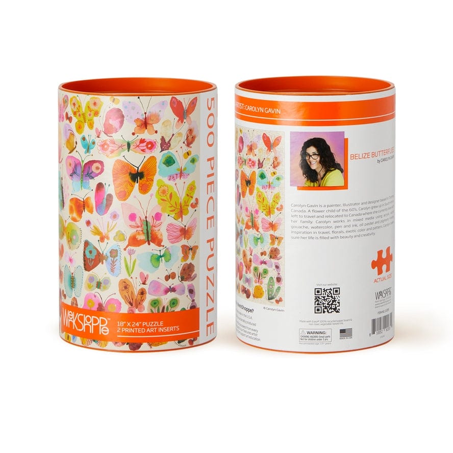 WerkShoppe WerkShoppe Belize Butterflies 500 Piece Puzzle - Little Miss Muffin Children & Home