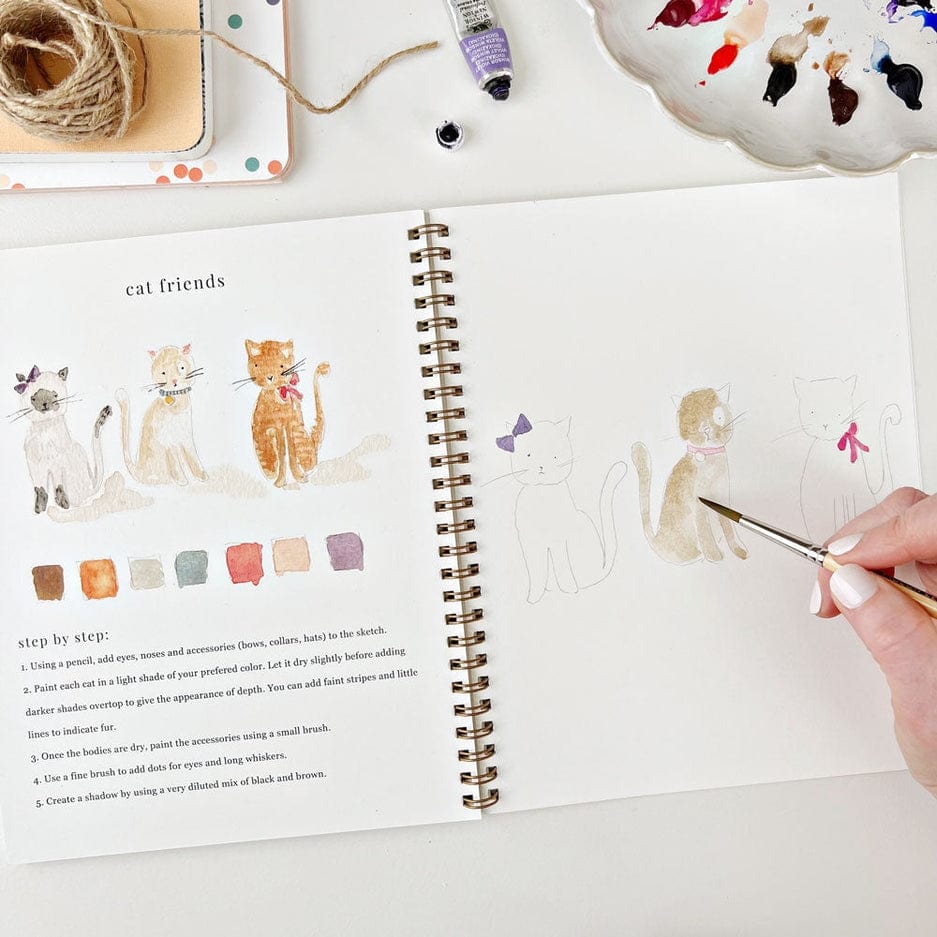 Emily Lex Studio Emily Lex Studio Animals Watercolor Workbook - Little Miss Muffin Children & Home