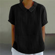 black peter pan collar blouse