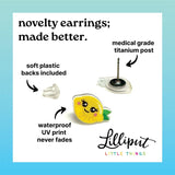 Lilliput Little Things Corgi Butt Earrings