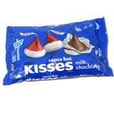 Hershey's Kisses Christmas Milk Chocolate Santa Hat Candy - 10.1oz