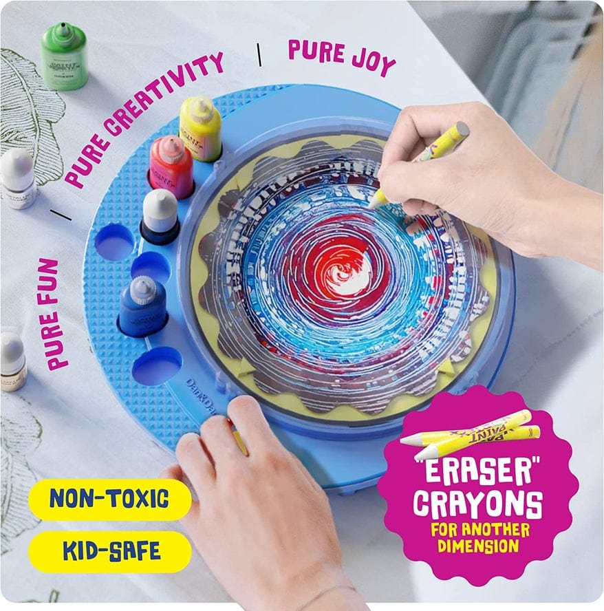 Dan&Darci Dan&Darci Spin Art Machine Kit, Paint Spiral Station Center - Little Miss Muffin Children & Home