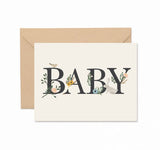 Ginger P Designs Baby Floral Greeting Card