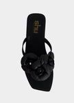 Dahlia Jelly Flower Thong Flat Sandal