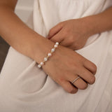 Cherished Moments 14K Gold-Plated Pink Pearl Bracelet