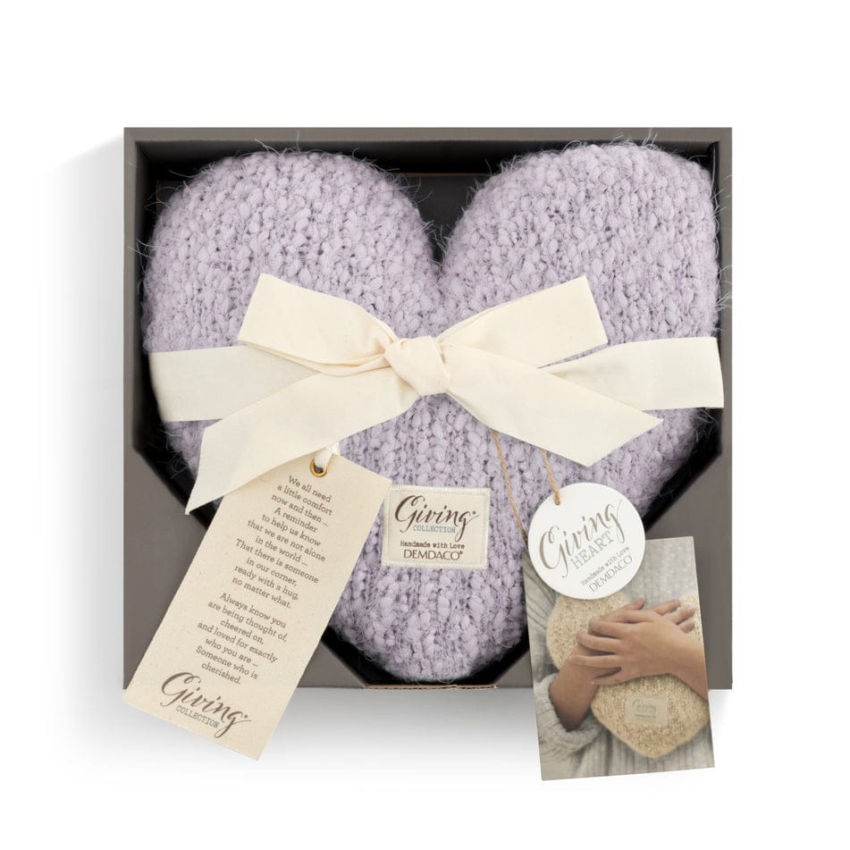 The Light Purple Giving Heart Weighted Pillow