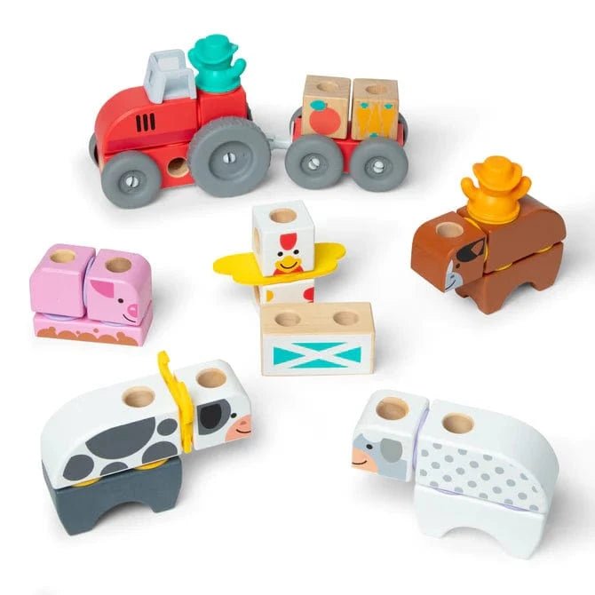 Melissa & Doug Melissa & Doug Blockables Farm Play Set - Little Miss Muffin Children & Home