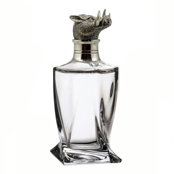 Twist Style Whiskey Decanter - Boar