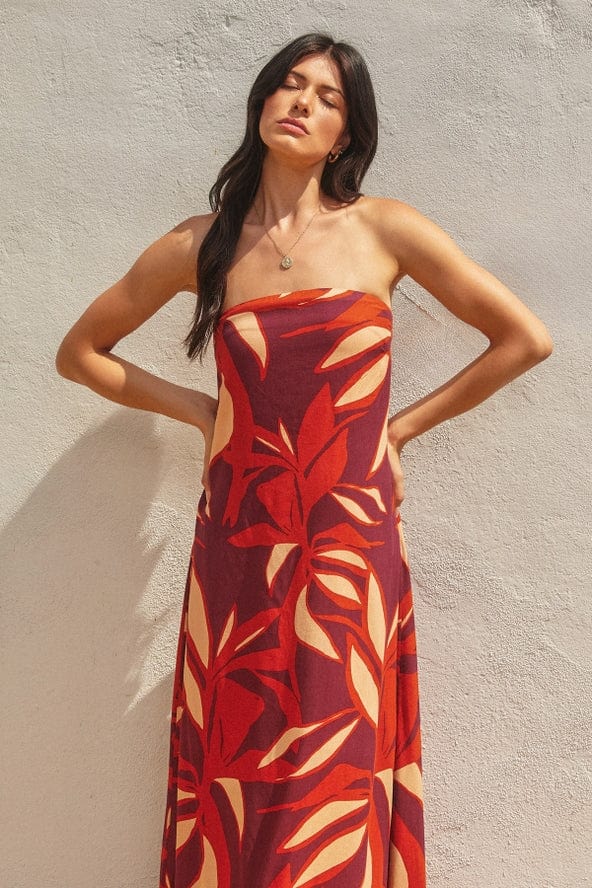 Dress Forum Keep in Touch Strapless Tie Back Maxi Dress - Little Miss Muffin Children & Home