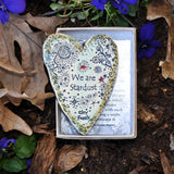 Clay Fossils We Are Stardust Handmade Pottery Heart Memento