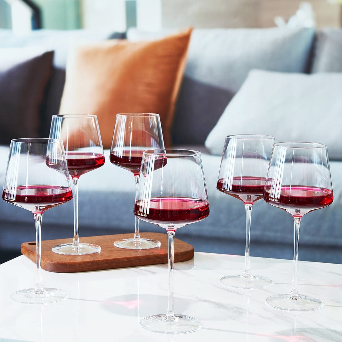 The Wine Savant / Khen Glassware Thin Universal All Purpose Crystal Wine Glass Set of 6 - Little Miss Muffin Children & Home