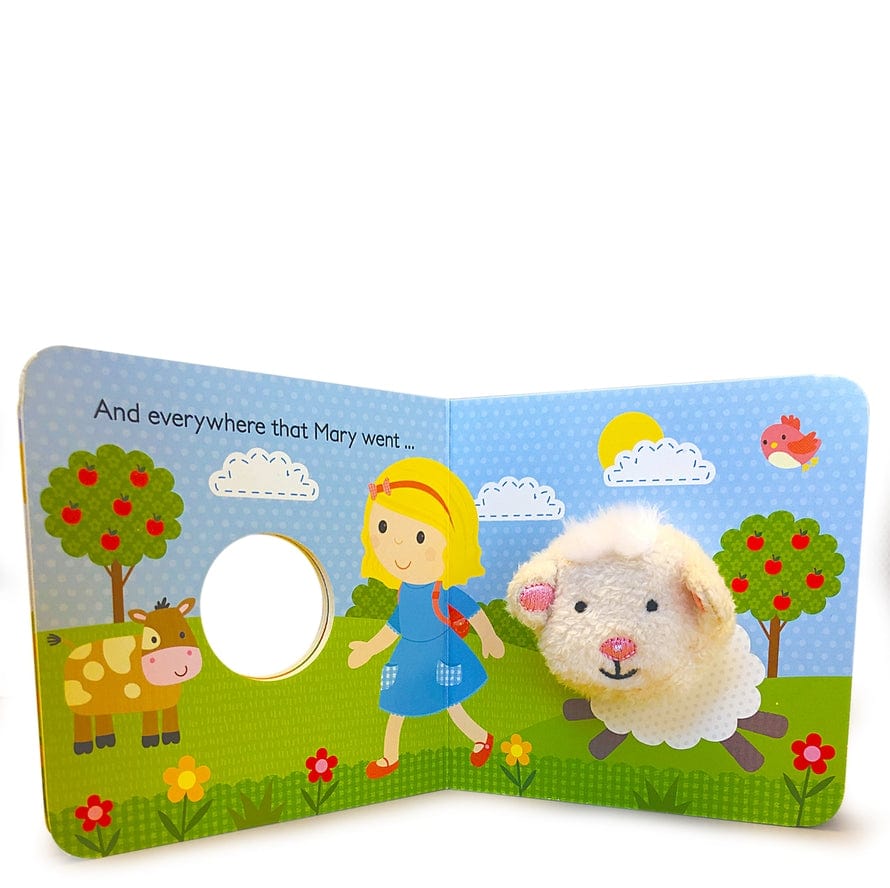 Mary Had a Little Lamb Nursery Rhyme Finger Puppet Book | Little Miss ...