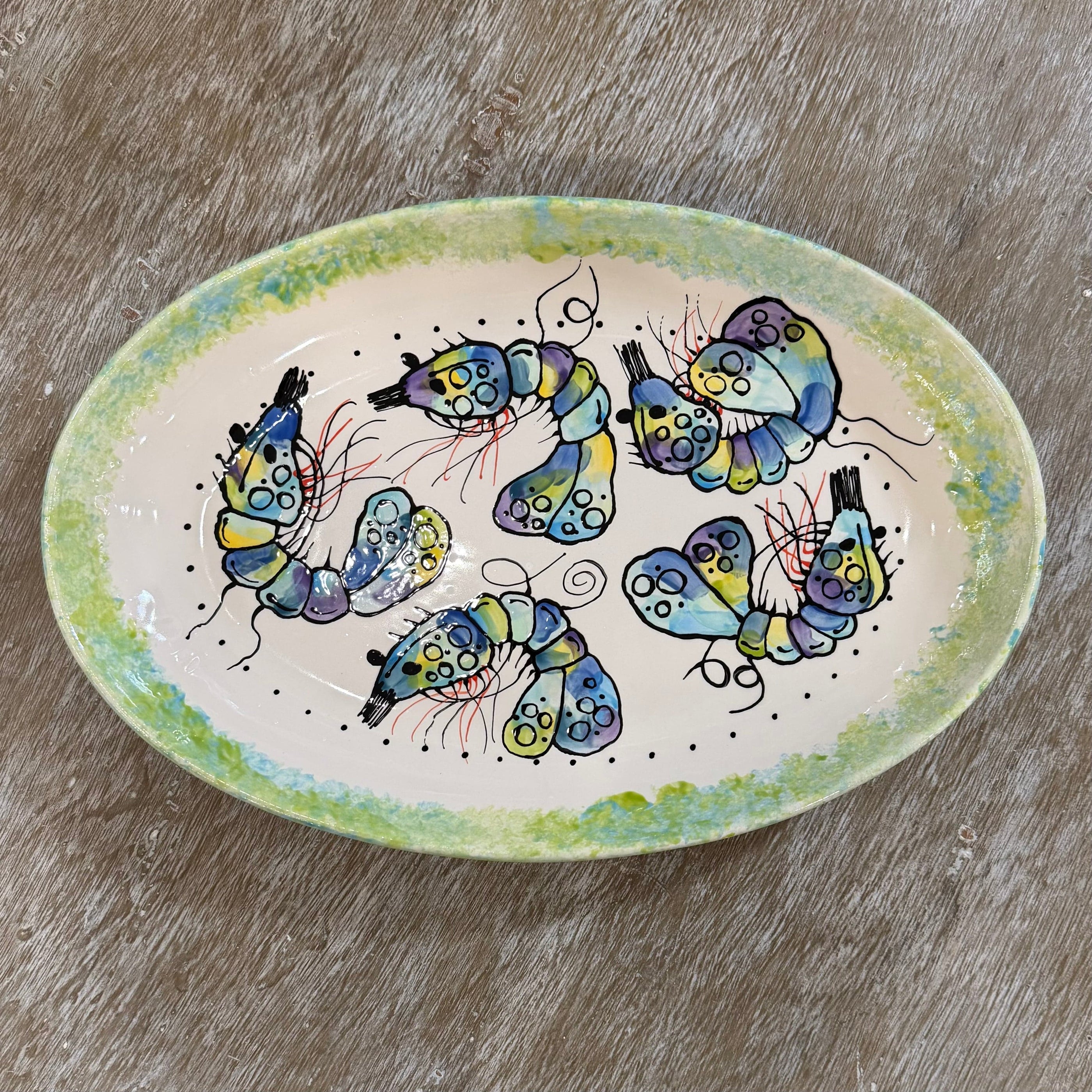 Jan Salzer Art Rainbow Shrimp Spaghetti Server - Little Miss Muffin Children & Home