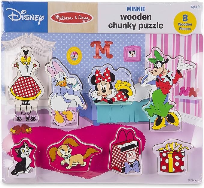 Melissa & Doug Melissa & Doug Minnie Wooden Chunky Puzzle - Little Miss Muffin Children & Home