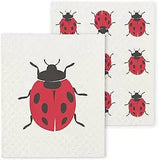 Abbott Abbott Ladybug Dishcloths, Set of 2 - Little Miss Muffin Children & Home