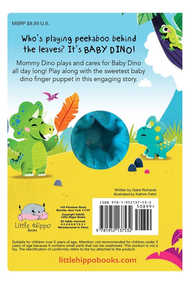 Little Hippo Books Baby Dino - Finger Puppet Book - Little Miss Muffin Children & Home