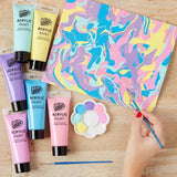 Anker Play Products Anker Play Products 7pc Pastel Acrylic Paints & Brush Set - Little Miss Muffin Children & Home