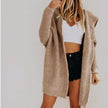 Cotton Blend Loose Knit Hoodie Sweater