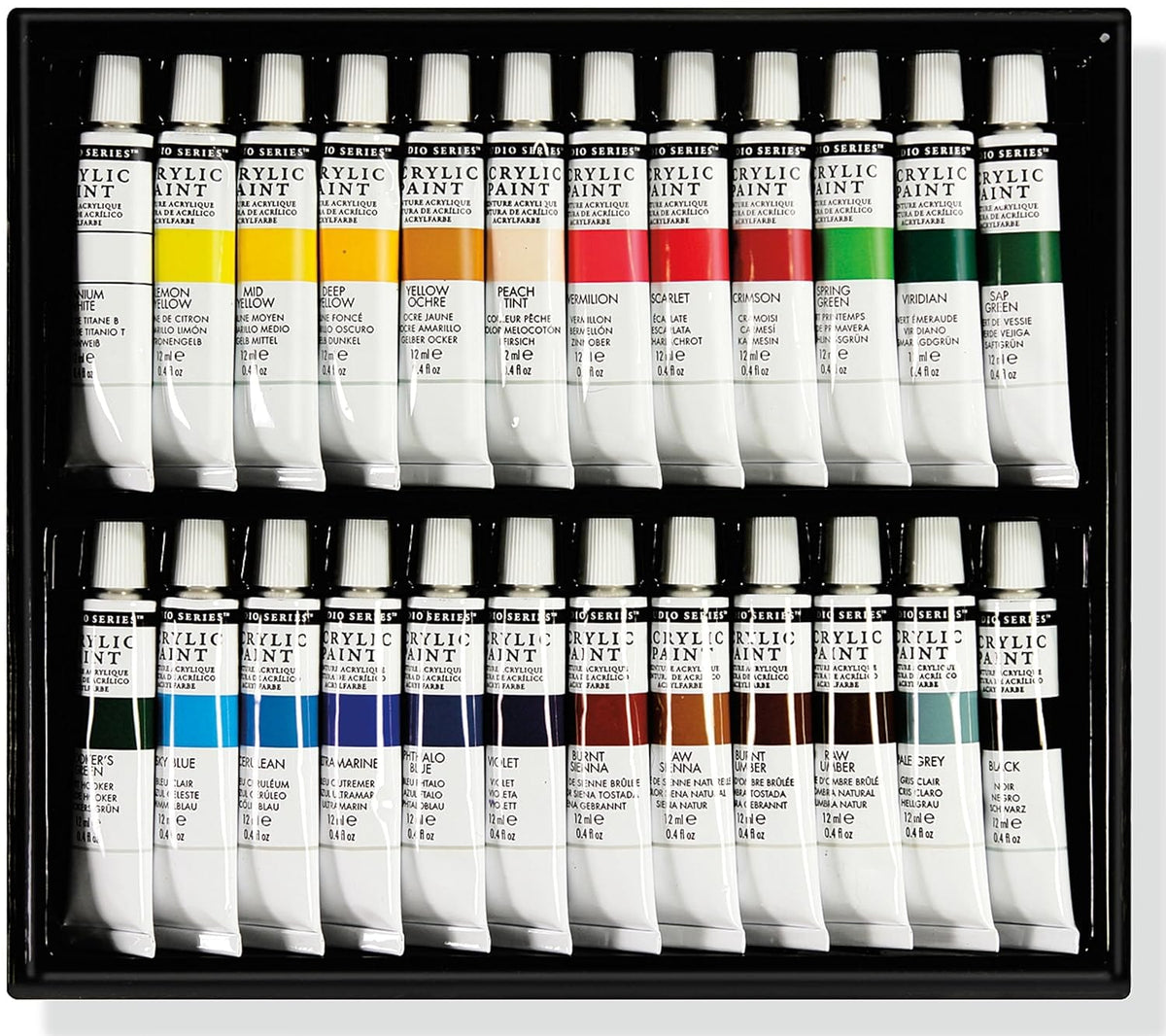 Peter Pauper Press Peter Pauper Press Studio Series Acrylic Paint Set (24 colors) - Little Miss Muffin Children & Home