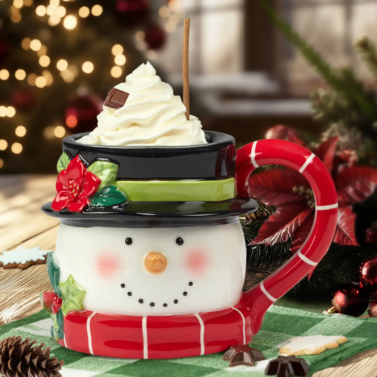 Holiday Magic Christmas 3D Snowman 18oz Mug
