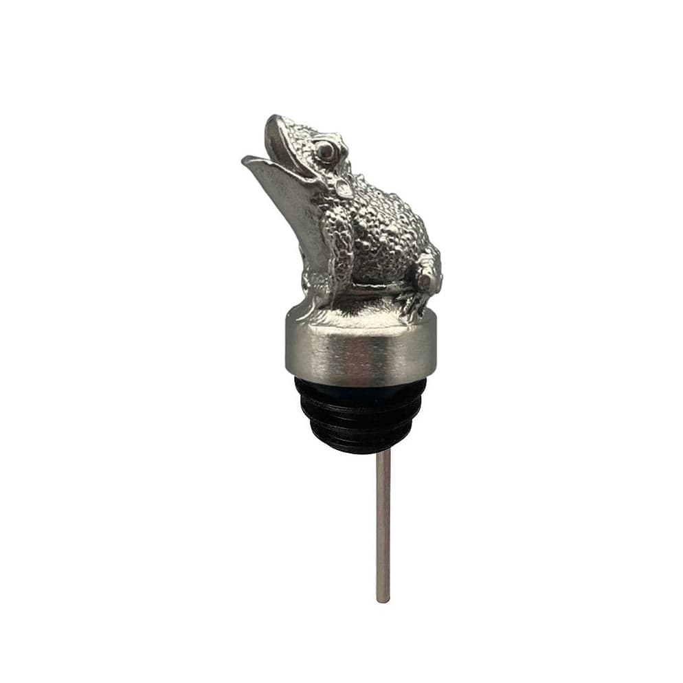 Stainless Steel Carved Toad Wine Pourer - Aerator