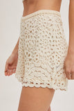 Bluivy Crochet Shorts, Natural