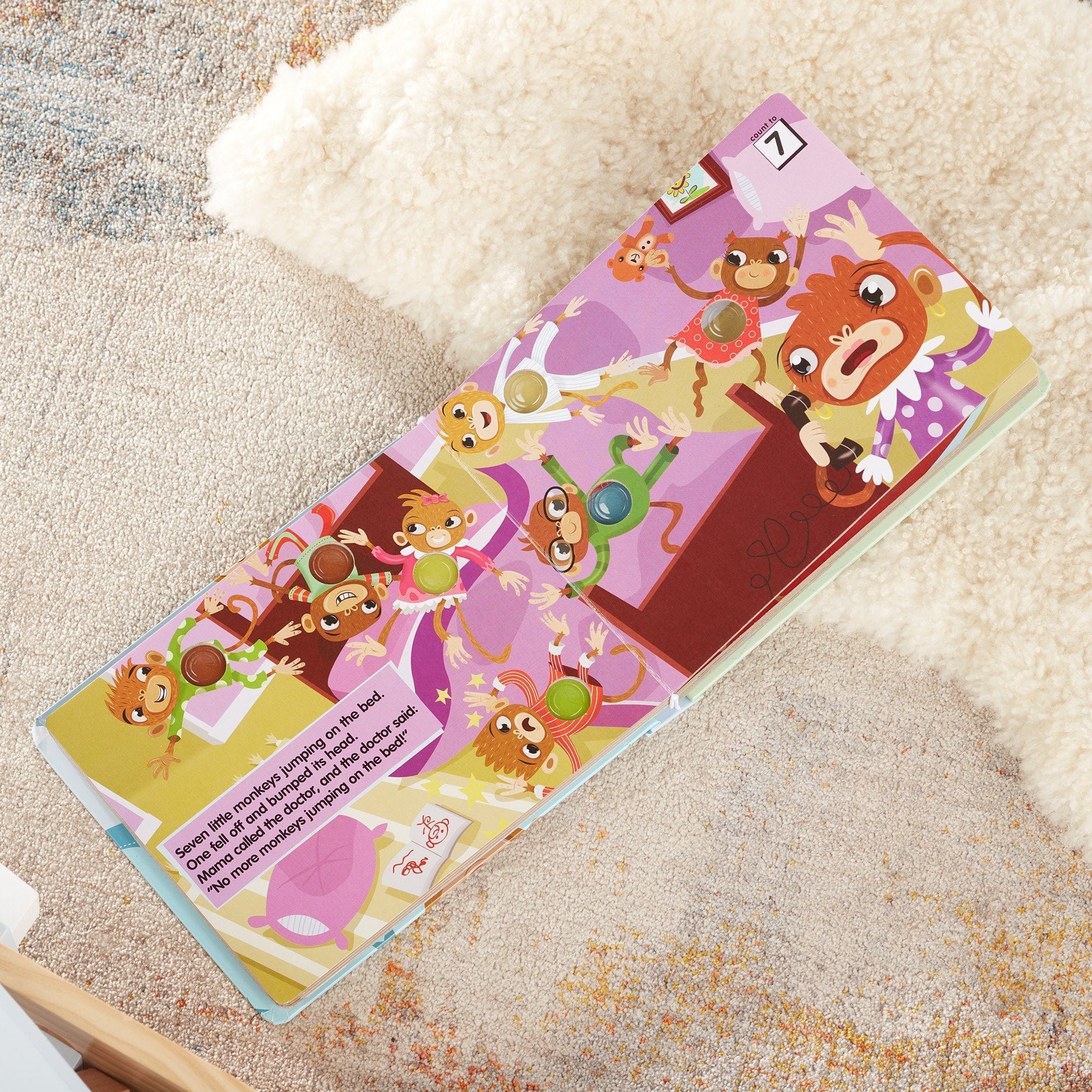 Melissa & Doug Melissa & Doug Poke A Dot 10 Little Monkeys Book - Little Miss Muffin Children & Home